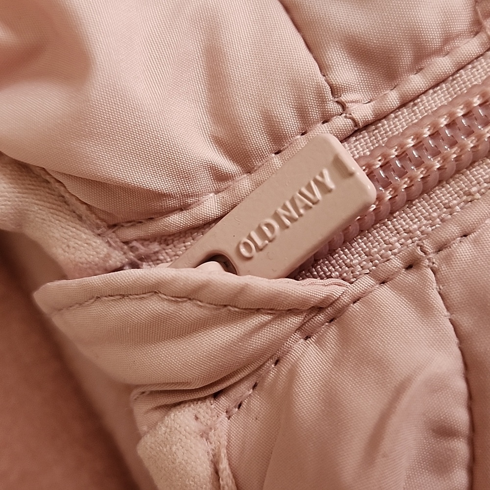 Old Navy Pink Hooded Kids Snowsuit Water-resistant, 6-12M - Picture 3 of 10